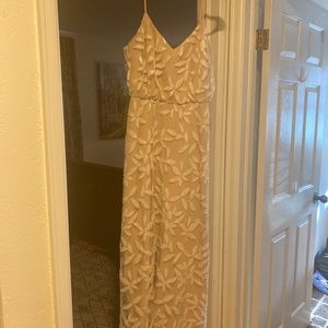 Champagne bridesmaid dress